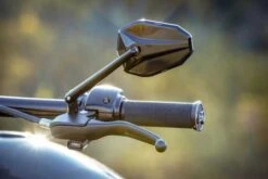 Highsider Spiegel Victory Schwarz -Motorradzubehör Geschäft 23 99 1105 montiert