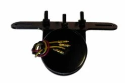 LED-Rücklicht Old School TYP4 Schwarz, Rotes Glas -Motorradzubehör Geschäft 255 066 25