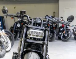 Blinker Stripe LED Im Alugehäuse Schwarz/getönt -Motorradzubehör Geschäft 41 85 010 23