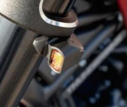 Blinker Set Quick-Stripe 49mm Dark Schwarz -Motorradzubehör Geschäft 41 99 15704