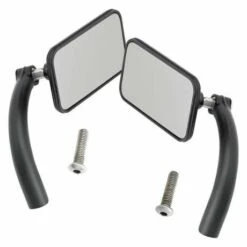 Biltwell Utility Spiegel Set Rectangle Schwarz