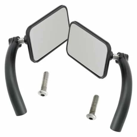 Biltwell Utility Spiegel Set Rectangle Schwarz 3 Biltwell Utility Spiegel Set Rectangle Schwarz