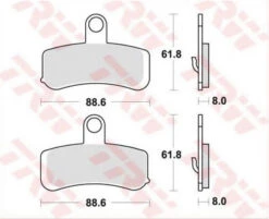 TRW Bremsbeläge Vorne
