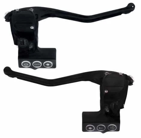 Rebuffini RR90 Armaturen Set Hydraulisch, Spiegel Oben, Schwarz Matt 3 Rebuffini RR90 Armaturen Set Hydraulisch, Spiegel Oben, Schwarz Matt