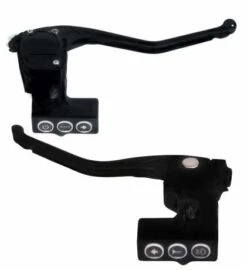 Rebuffini RR90 Armaturen Set Mechanisch, Spiegel Unten, Schwarz Matt